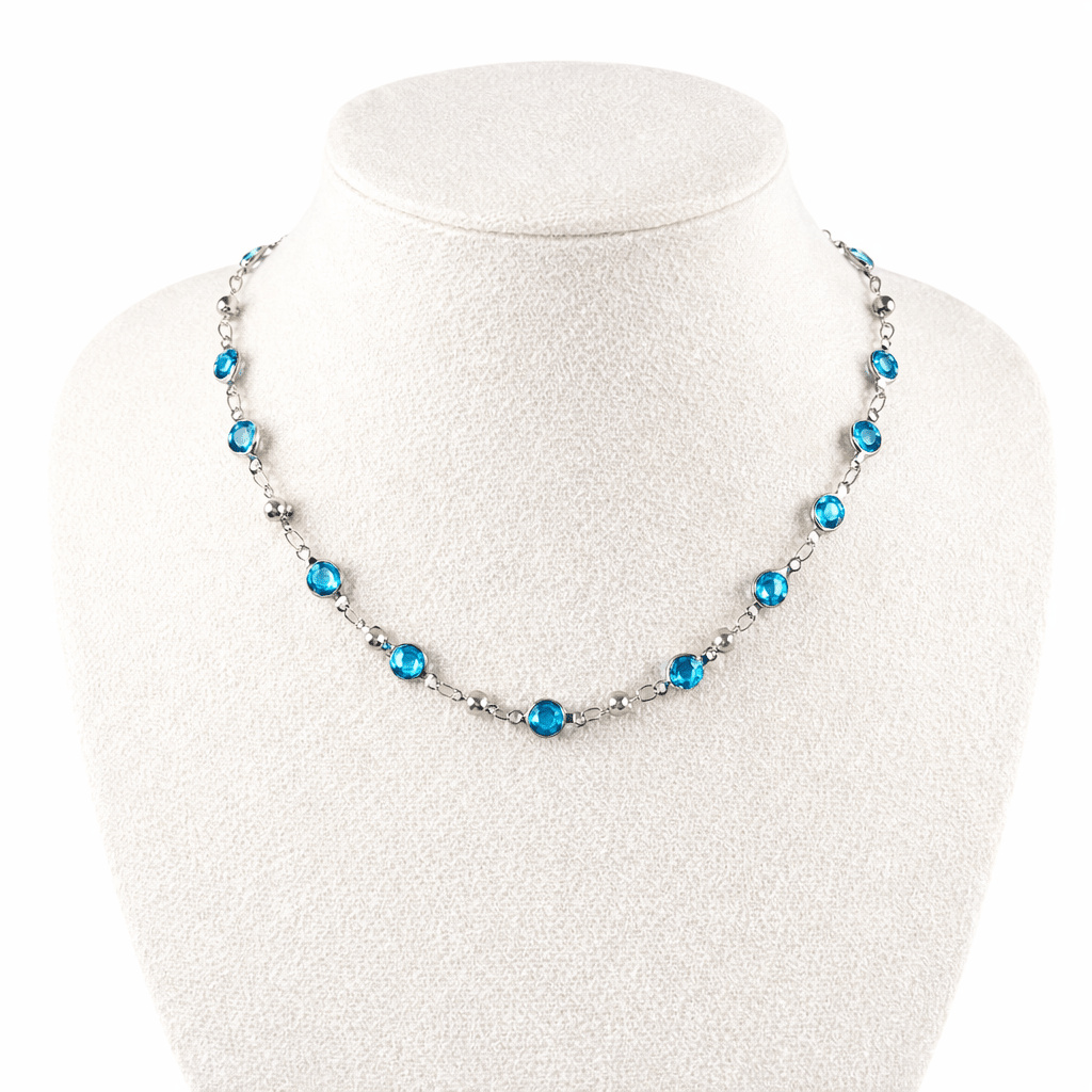 : Celestine Crystal Necklace - Emilia Charms