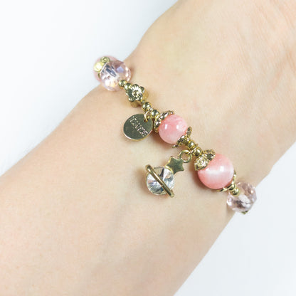 : Astrella Charm Bracelet - Moonlit Rose - Emilia Charms