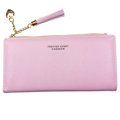 : Aureline Long Wallet - Blush Pink - Emilia Charms
