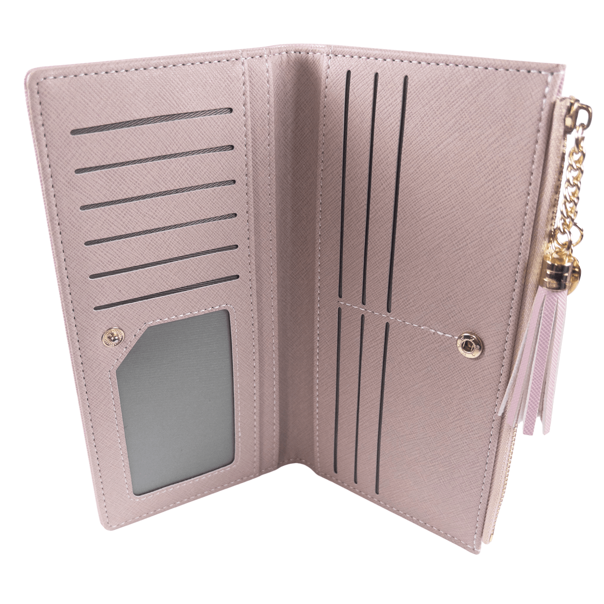 : Aureline Long Wallet - Blush Pink - Emilia Charms