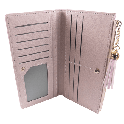 : Aureline Long Wallet - Blush Pink - Emilia Charms