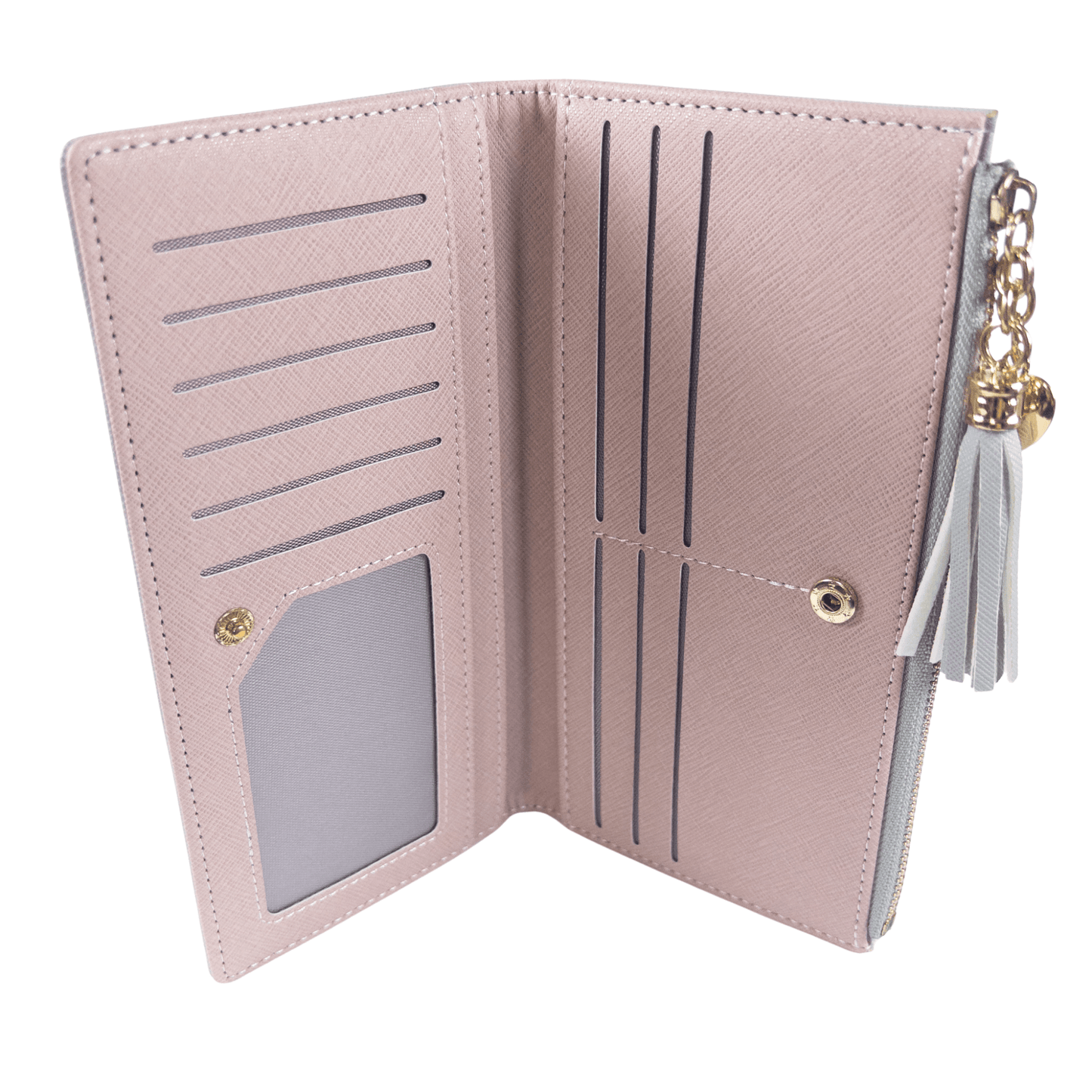 : Aureline Long Wallet - Dove Gray - Emilia Charms