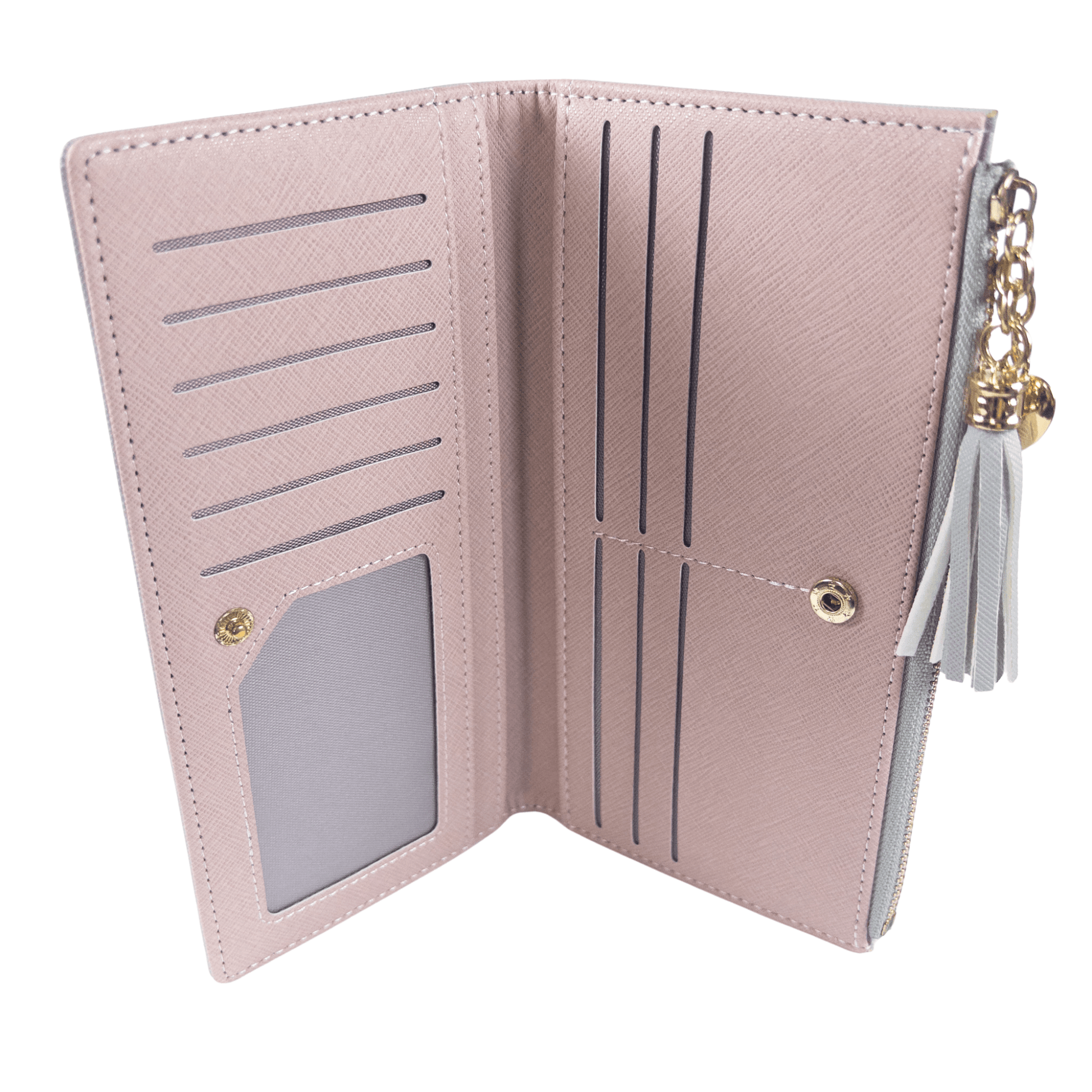: Aureline Long Wallet - Dove Gray - Emilia Charms