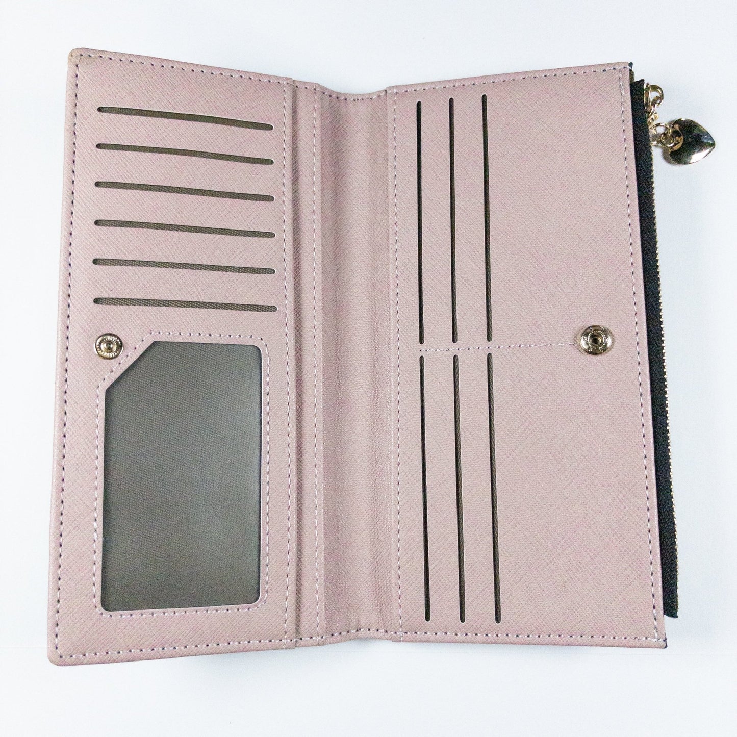 : Aureline Long Wallet - Midnight Black - Emilia Charms
