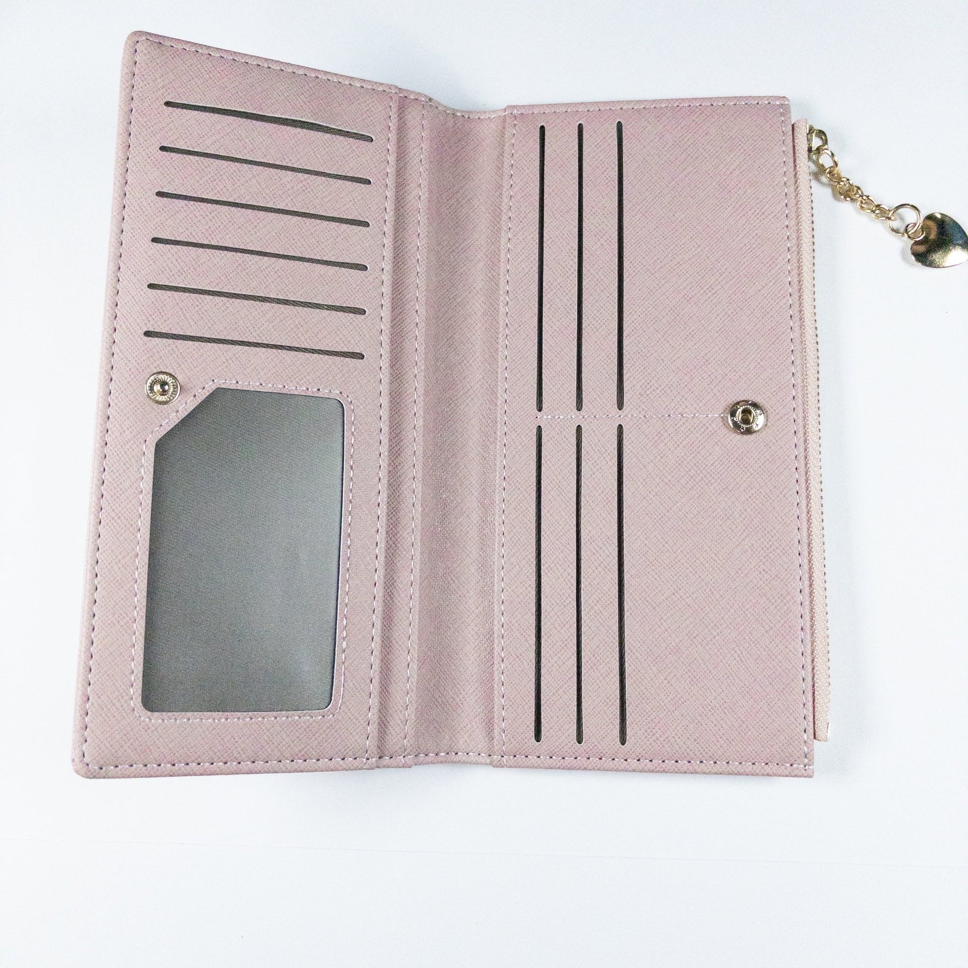 : Aureline Long Wallet - Petal Pink - Emilia Charms