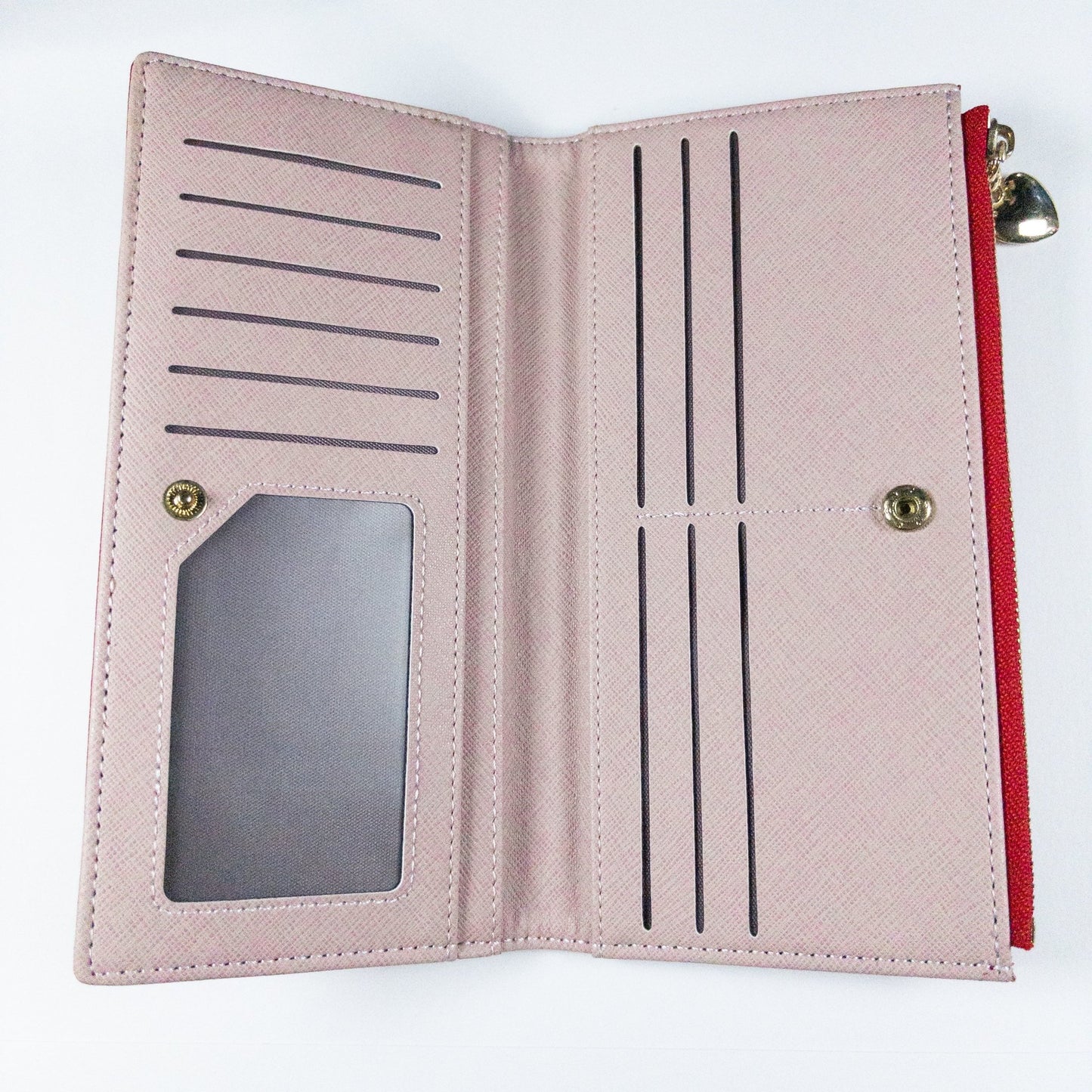 : Aureline Long Wallet - Ruby Red - Emilia Charms