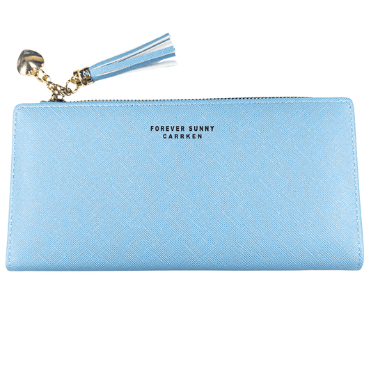 : Aureline Long Wallet - Sky Blue - Emilia Charms