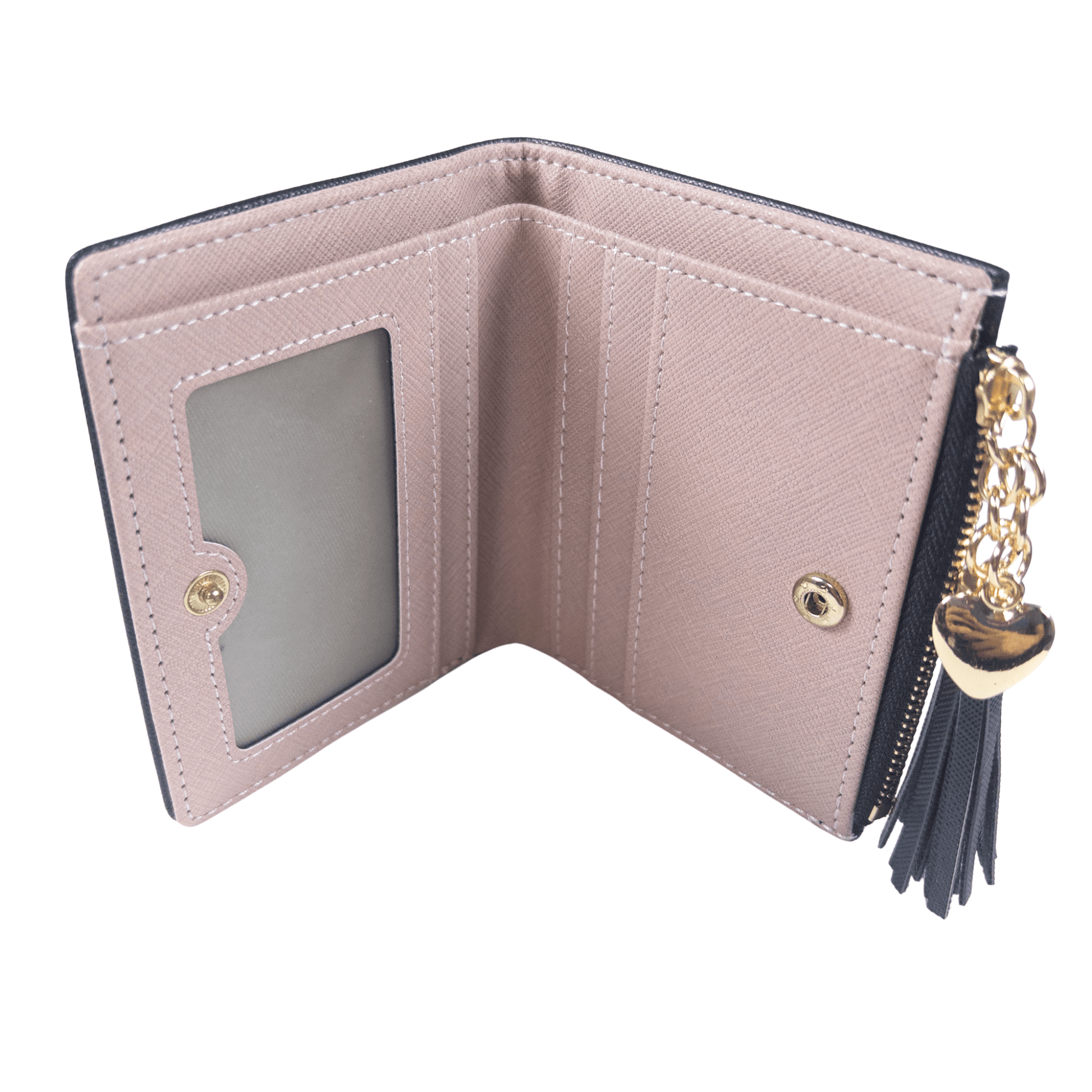 : Aureline Mini Wallet - Midnight Black - Emilia Charms