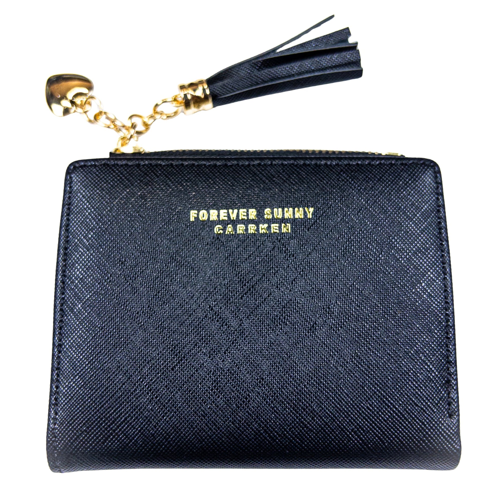 : Aureline Mini Wallet - Midnight Black - Emilia Charms