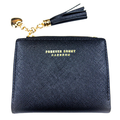 : Aureline Mini Wallet - Midnight Black - Emilia Charms
