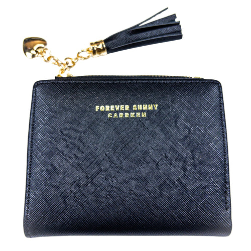 : Aureline Mini Wallet - Midnight Black - Emilia Charms
