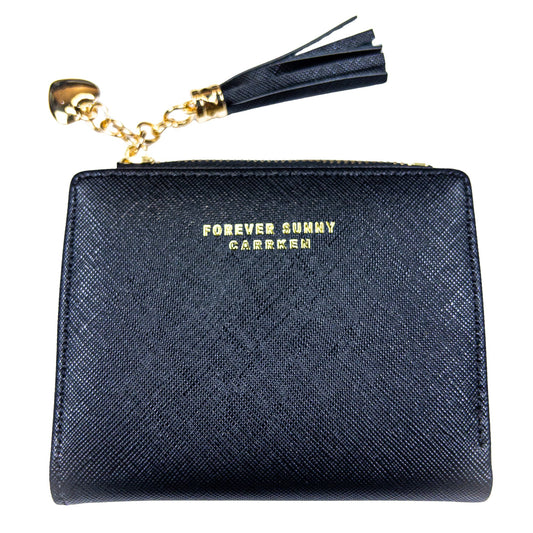 : Aureline Mini Wallet - Midnight Black - Emilia Charms
