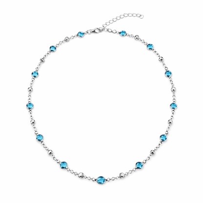 : Celestine Crystal Necklace - Emilia Charms