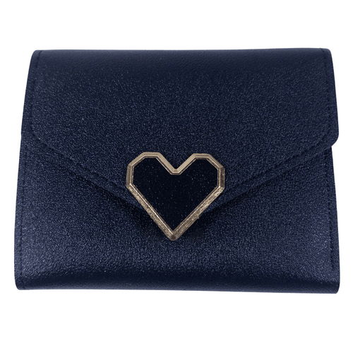 : Charmine Mini Wallet - Midnight Black - Emilia Charms