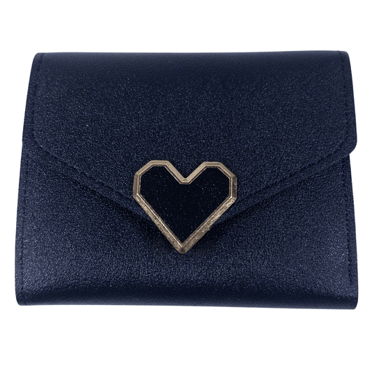 : Charmine Mini Wallet - Midnight Black - Emilia Charms