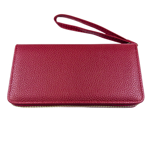 : Coraline Long Wallet - Ruby Red - Emilia Charms