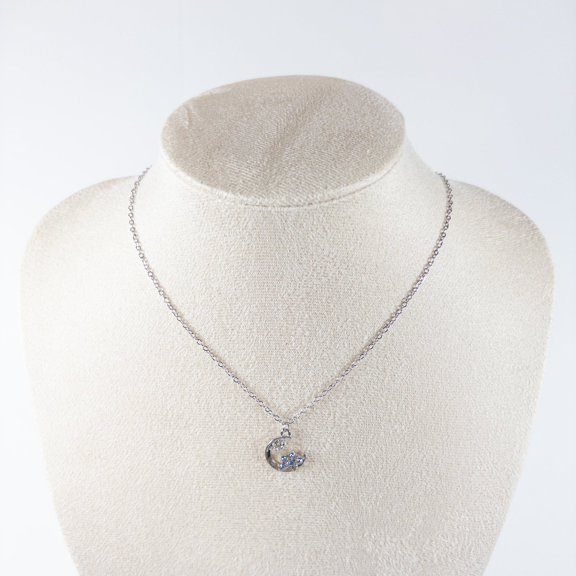 : Crescent Bloom Necklace - Emilia Charms