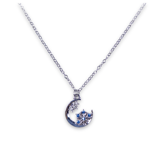 : Crescent Bloom Necklace - Emilia Charms