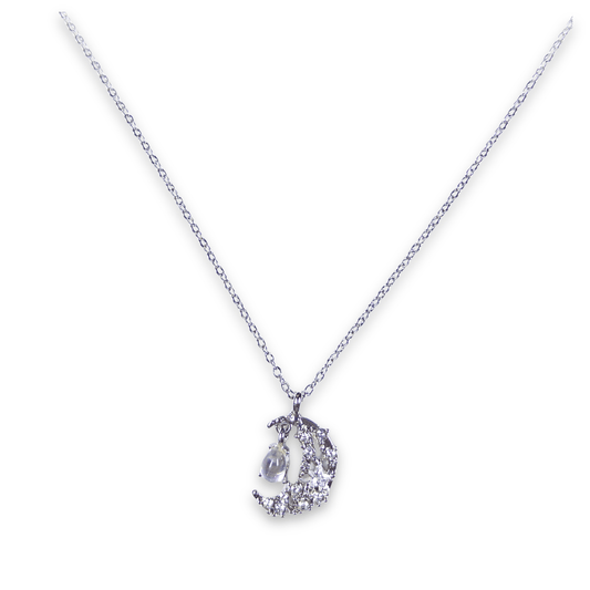 : Crescent Orb Necklace - Emilia Charms