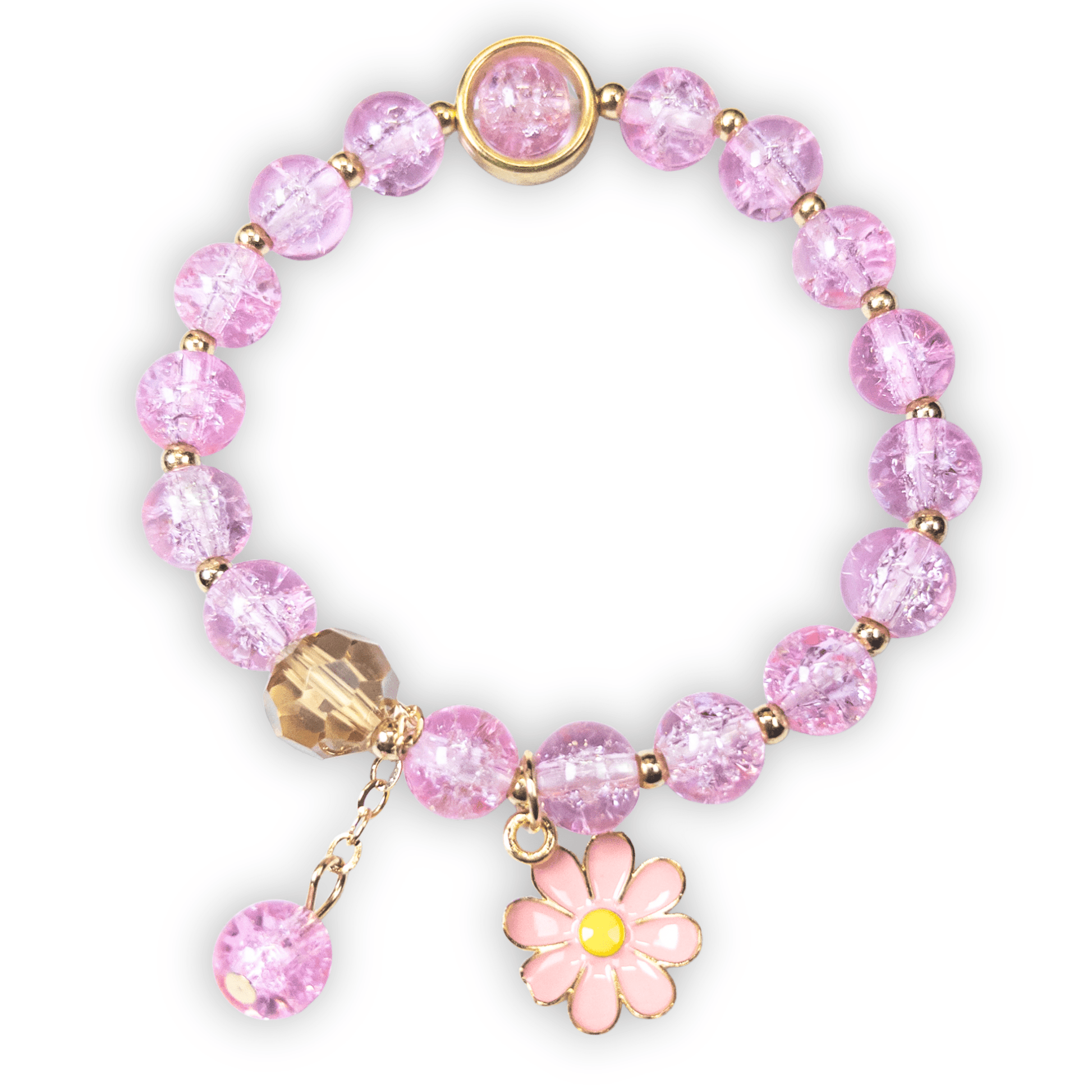 : Fleurine Charm Bracelet - Rose Bloom - Emilia Charms