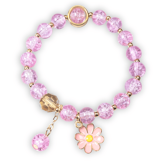 : Fleurine Charm Bracelet - Rose Bloom - Emilia Charms