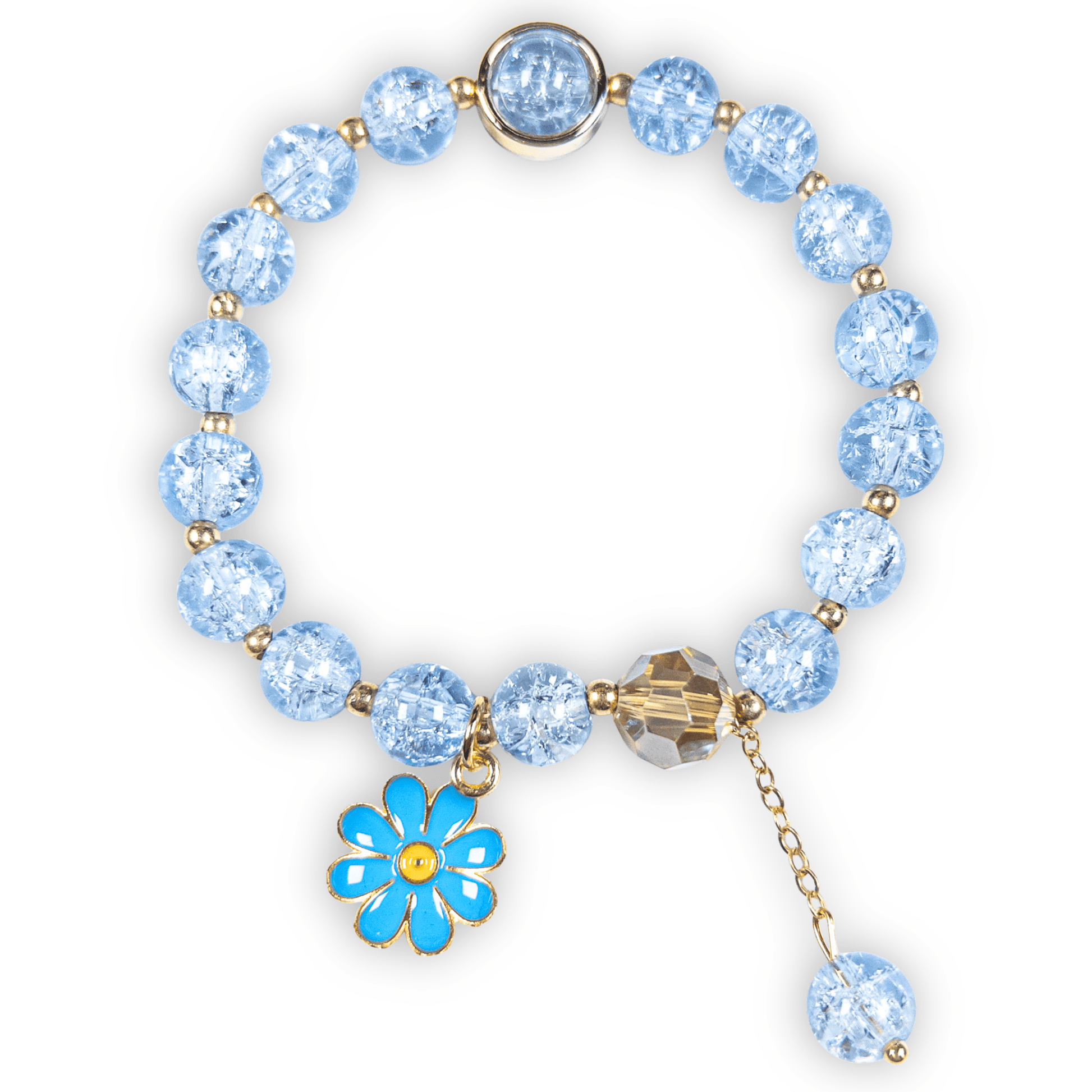 : Fleurine Charm Bracelet - Sapphire Bloom - Emilia Charms