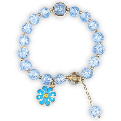 : Fleurine Charm Bracelet - Sapphire Bloom - Emilia Charms