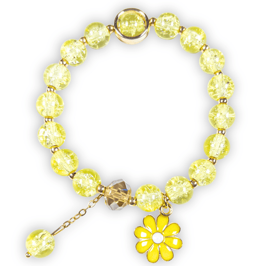 : Fleurine Charm Bracelet - Sunflower Bloom - Emilia Charms