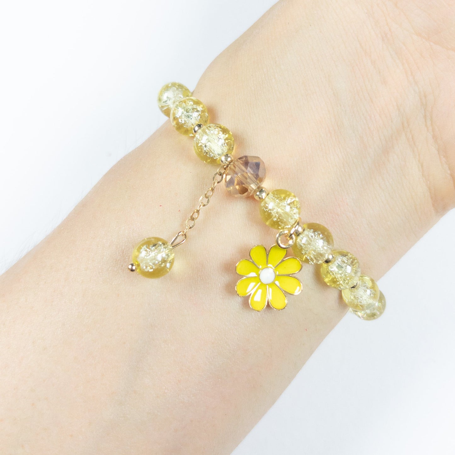 : Fleurine Charm Bracelet - Sunflower Bloom - Emilia Charms