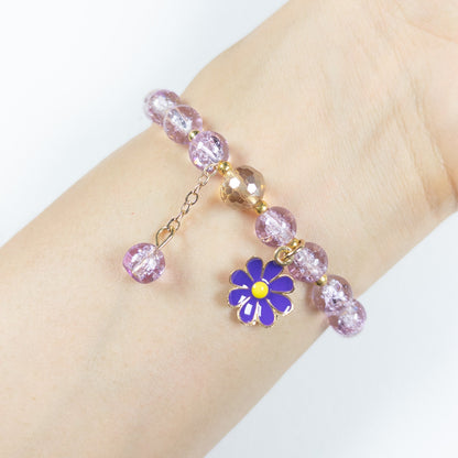 : Fleurine Charm Bracelet - Wisteria Bloom - Emilia Charms