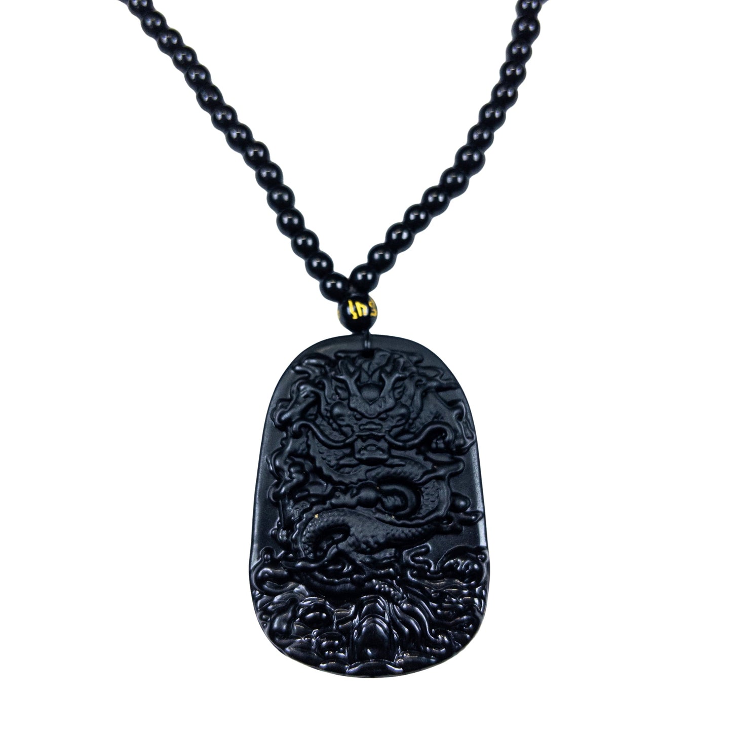 : Obsidian Dragon Pendant - Emilia Charms