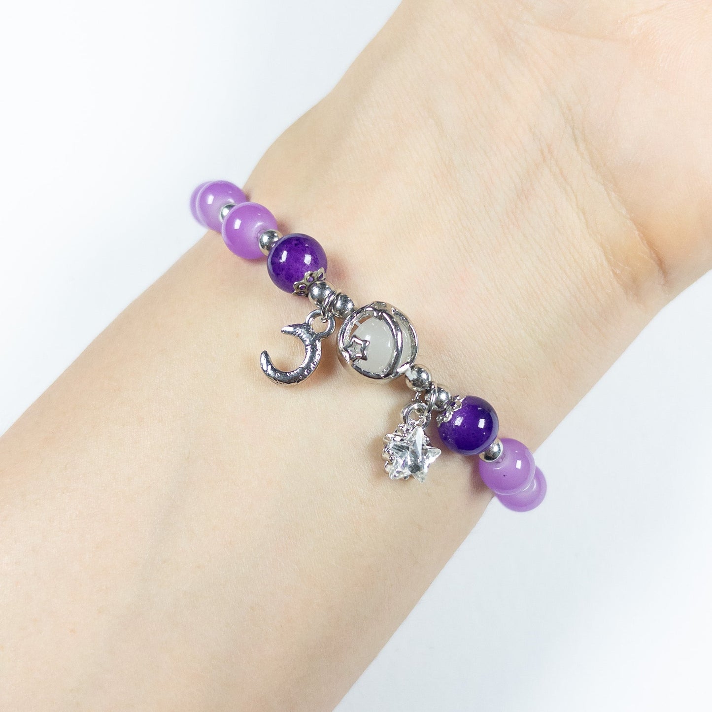 : Stelluna Charm Bracelet - Purple Mist - Emilia Charms