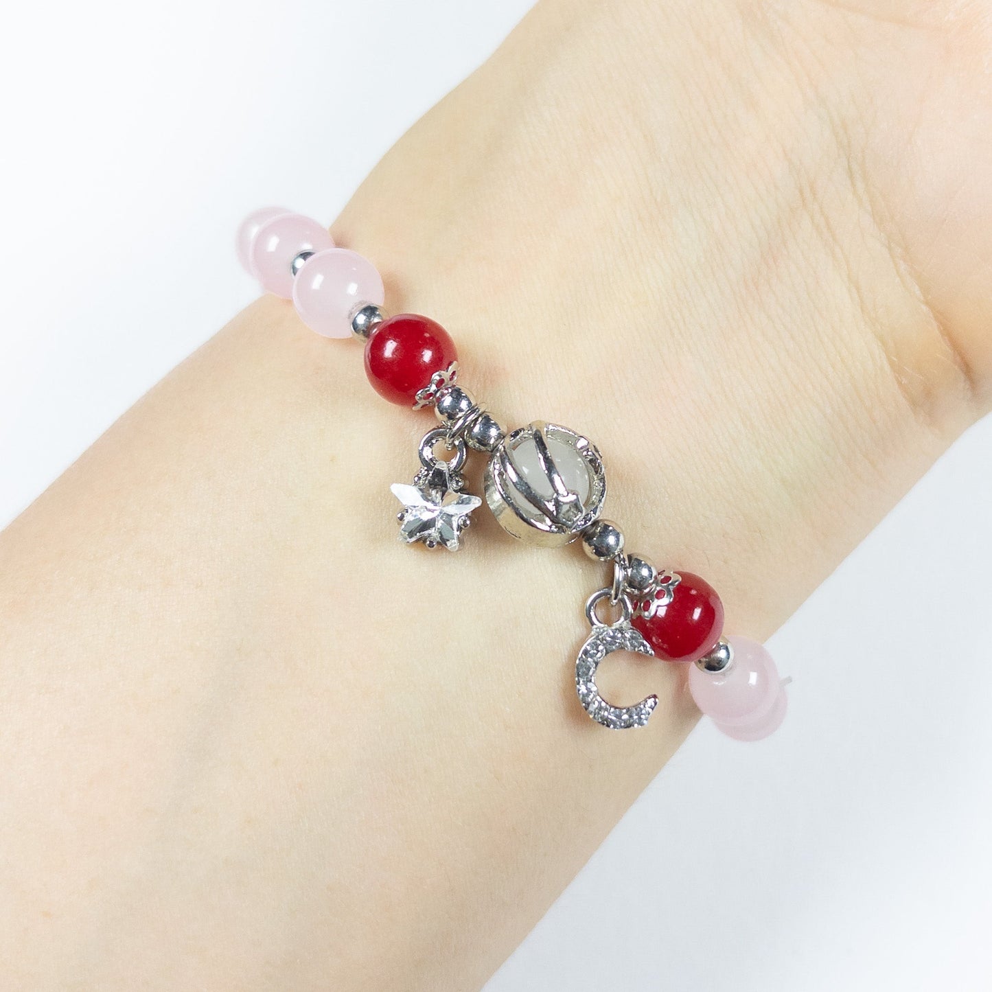 : Stelluna Charm Bracelet - Rose Pink - Emilia Charms