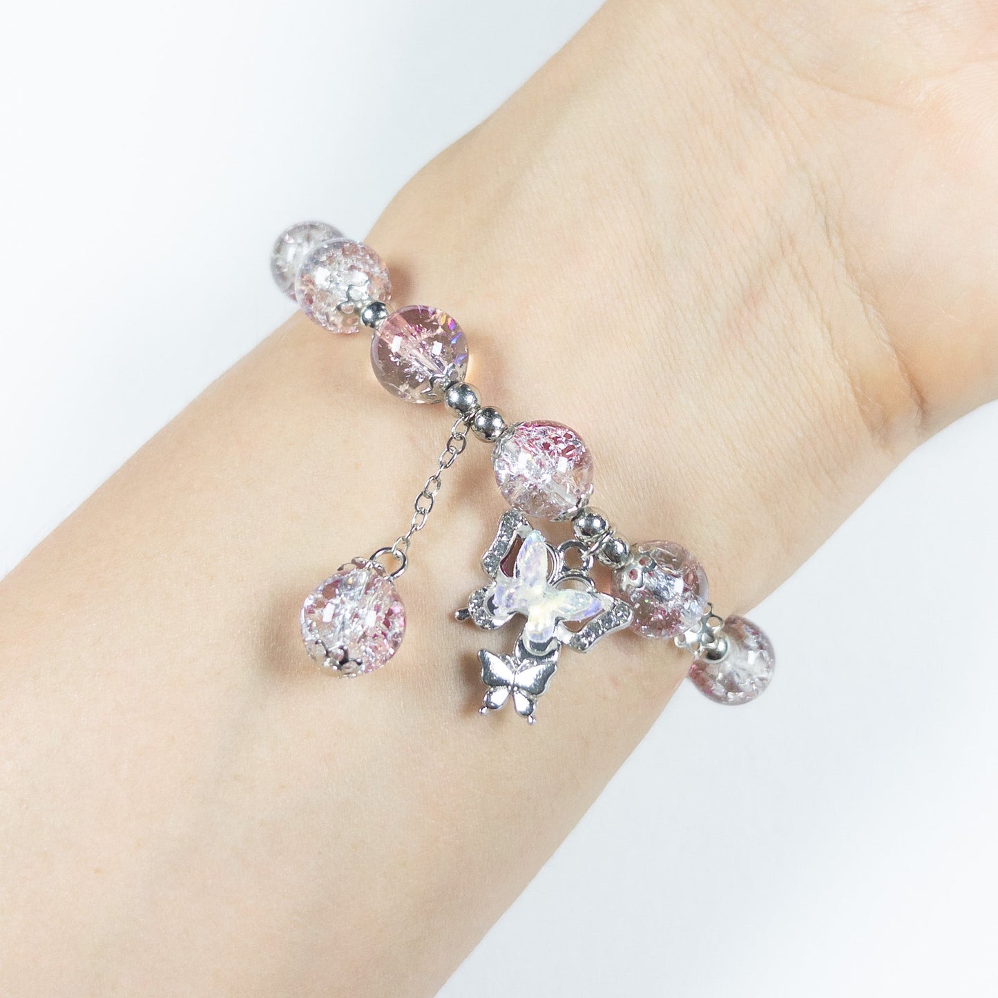 : Sylphira Charm Bracelet - Aurora Rose - Emilia Charms