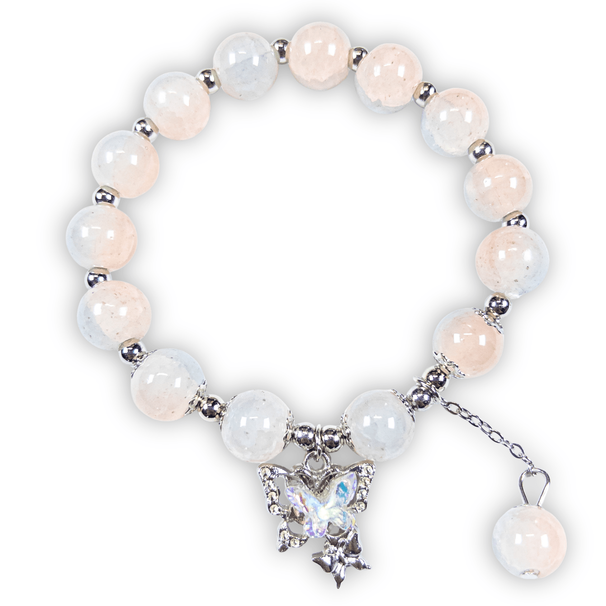 : Sylphira Charm Bracelet - Petal Blush - Emilia Charms