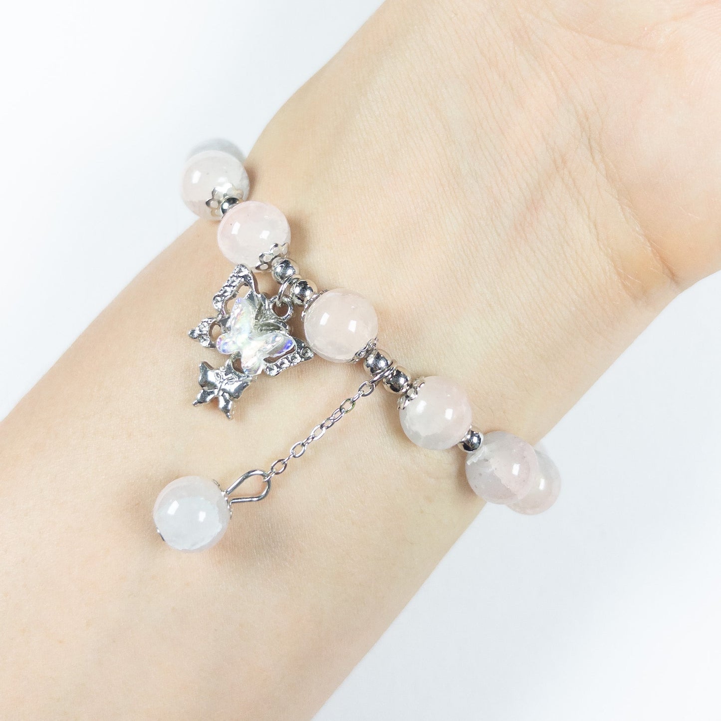 : Sylphira Charm Bracelet - Petal Blush - Emilia Charms