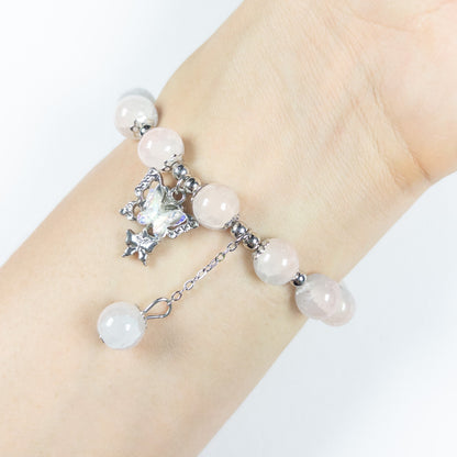 : Sylphira Charm Bracelet - Petal Blush - Emilia Charms